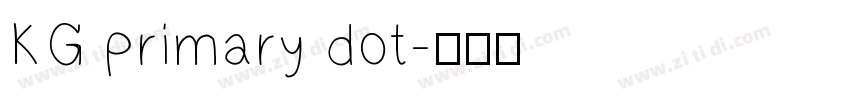 KG primary dot字体转换